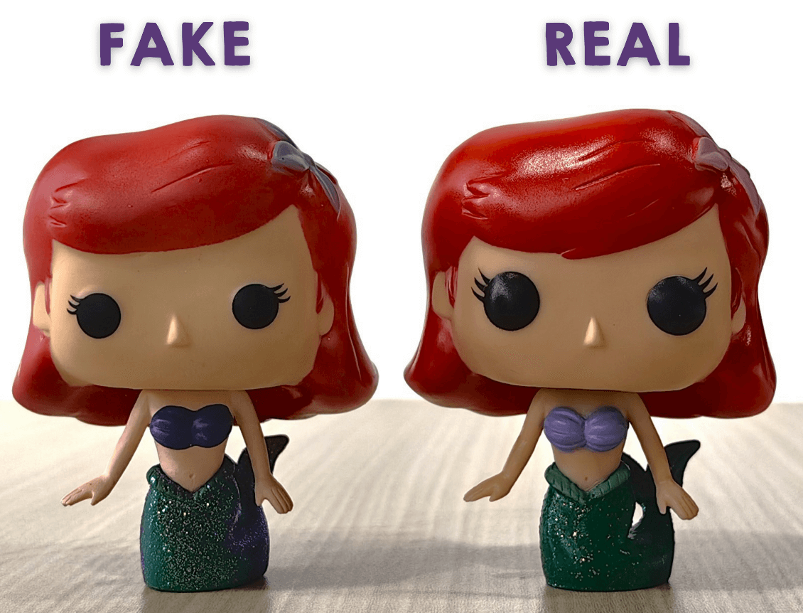 Mermaid funko pop- fake vs real