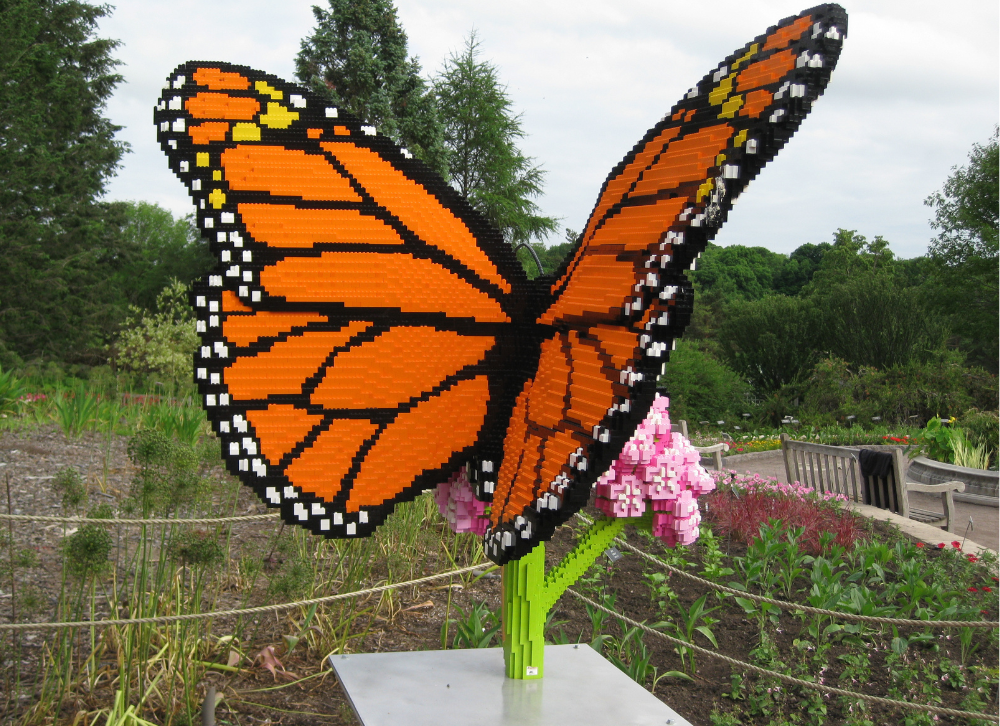 Lego butterfly at the Morton Arboretum in Lisle