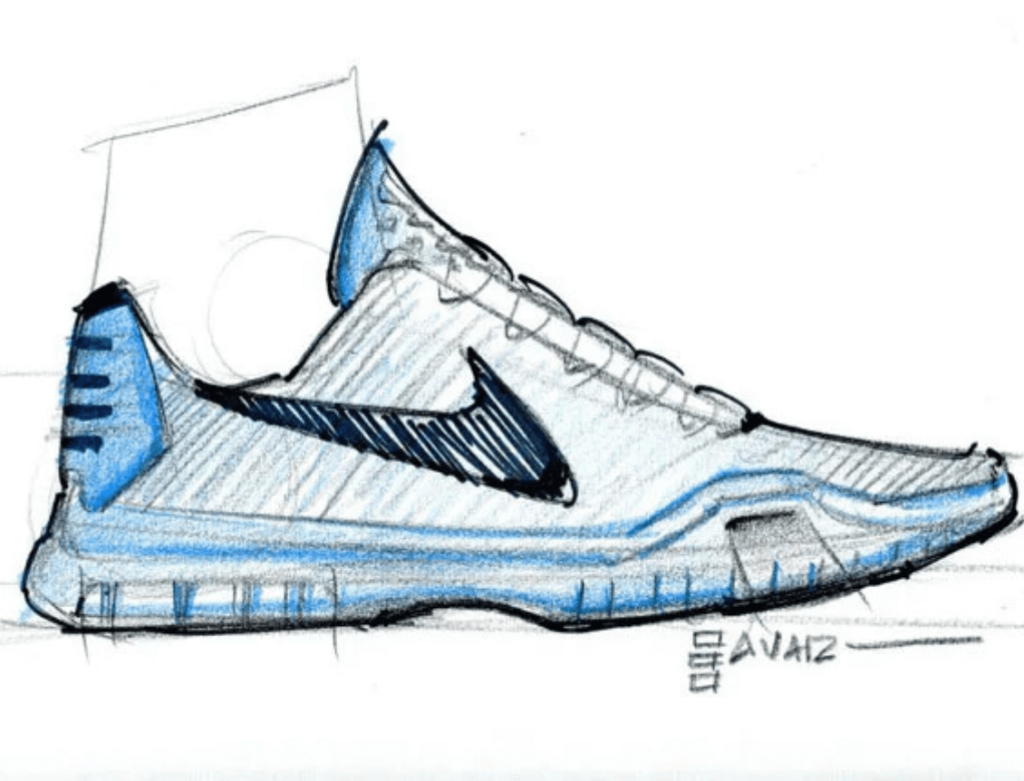 Nike Kobe Line Sneaker Sketch