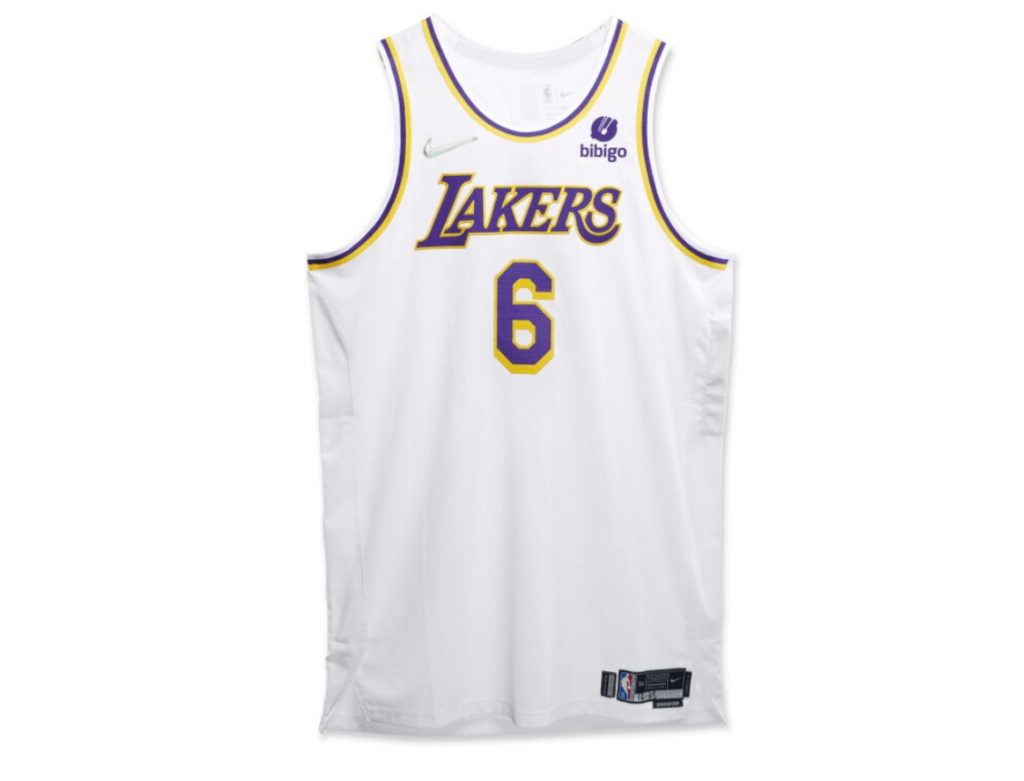 2021 Christmas Day Jersey worn by LeBron James
